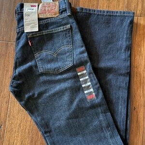 Levi's Men's Dark Indigo Slim Straight Jeans